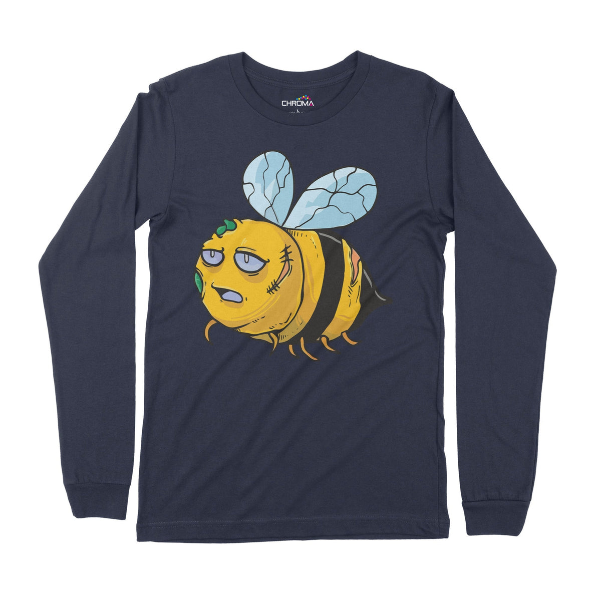 Zom-Bee | Long-Sleeve T-Shirt | Premium Halloween Clothing | Premium Q Chroma Clothing