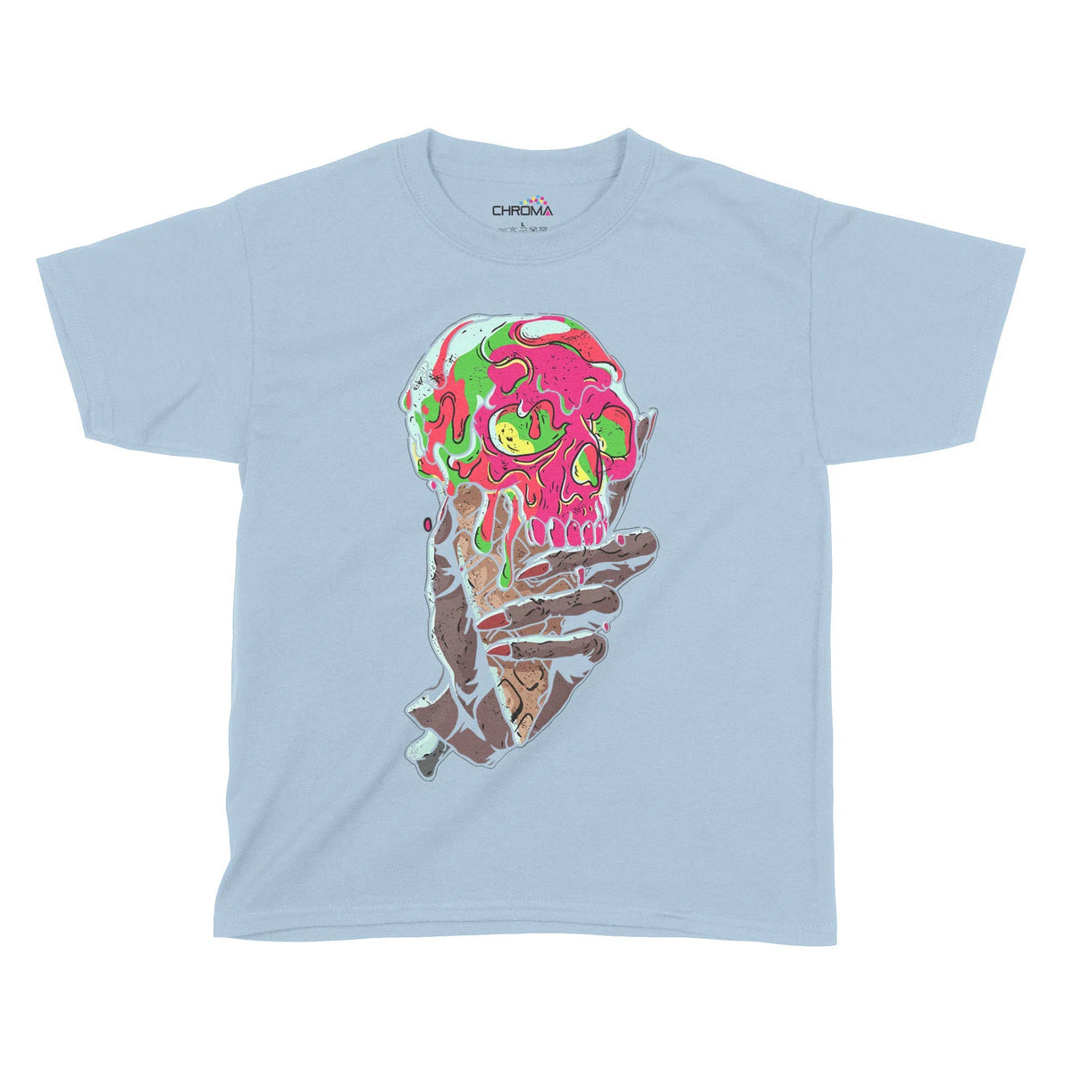 Zombie Ice Cream Halloween Kids T-Shirt | Premium Halloween Clothing Chroma Clothing