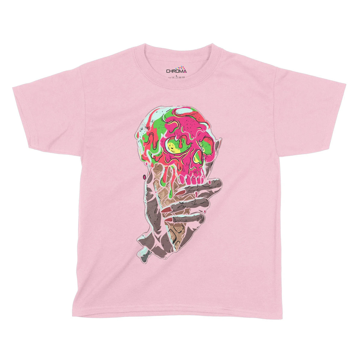 Zombie Ice Cream Halloween Kids T-Shirt | Premium Halloween Clothing Chroma Clothing